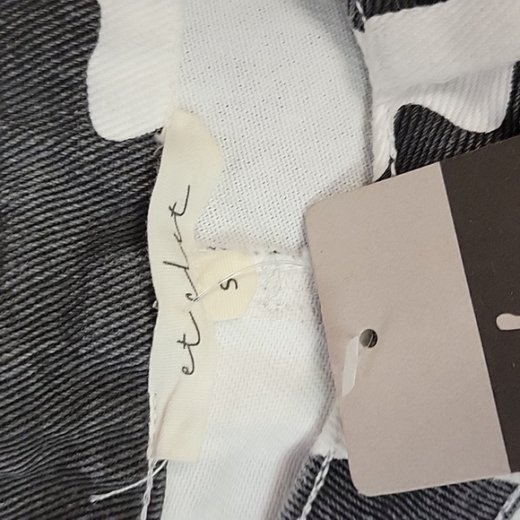 Pitaya, women's high waist cow print denim sz small, new with tags - Picture 5 of 6